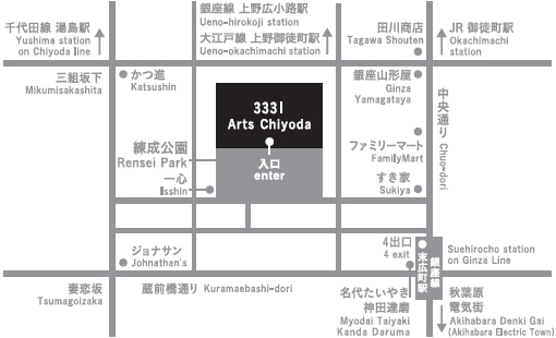 3331 Arts Chiyoda 地図